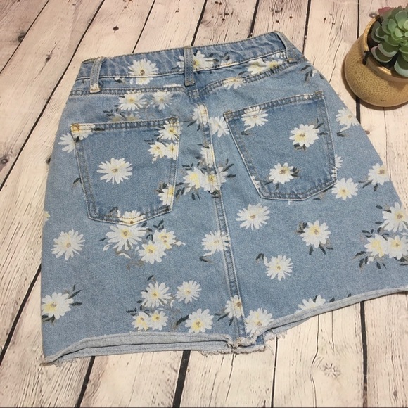 wild fable daisy denim button front skirt - Picture 4 of 7